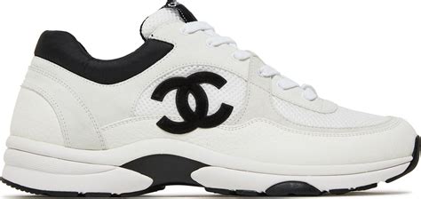 chanel sneakers zwart wit|Chanel sneakers black and grey.